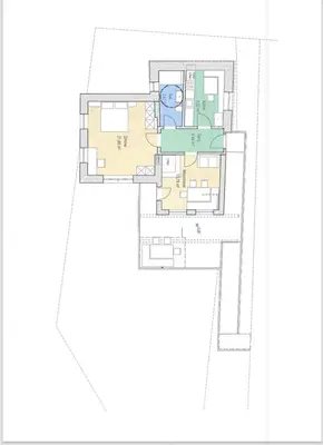 a floor plan of a house at Lothof in Schenna