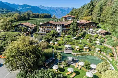 an aerial view of the inn at the ridge resort and spa at Alpwellhotel Burggräfler in Tesimo