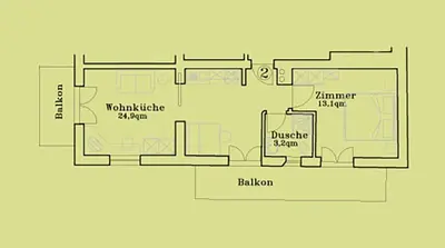 a black and white floor plan at Tommelehof in Lagundo