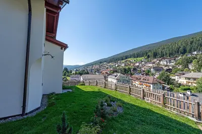 a view from the balcony of a house at Apartments Vedl Luech da Plajes in Ortisei