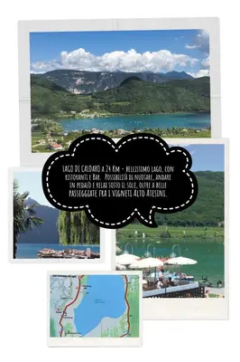 a collage of photos of a lake and a mountain at Appartamento Diobono in San Lugano