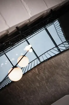 a skylight in a building with a window at Mynt Merano Rooms in Merano