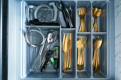 a plastic container filled with utensils and utensils at Ausblick Kleinjuwel mit Panoramablick + Garage in Merano