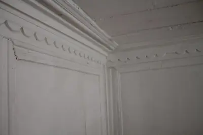a white room with a ceiling and a wall at Dolomites Holidays in Selva di Cadore