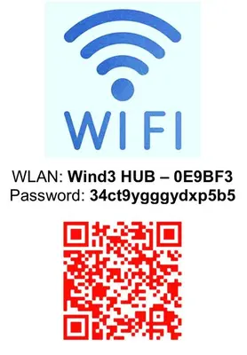 a logo for a wifi app with a red puzzle at Ida s home free WiFi AC in Bolzano