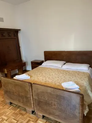 a set of stairs leading up to a building at Casa vacanza predaia in Taio