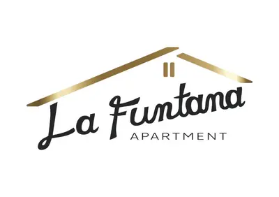 a logo for la fumblingland apartments at La Funtana in Santa Cristina in Val Gardena