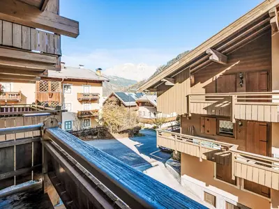 a view of a river from a balcony of a building at Apartment Fontanelle-3 by Interhome in Alba di Canazei