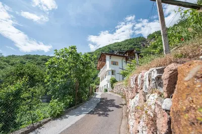 a road leading to a house on a mountain at Apartment Seenah in Caldaro