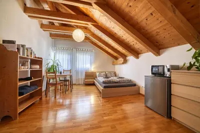 a living room with a couch and a table at FaWa Apartments 