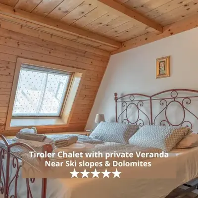 Private Veranda - Tiroler Chalet - Near Ski Slopes & Dolomites