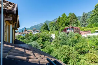a view from the roof of a house at Maison sous le ciel in Caldaro