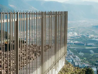 a view from the top of a fence with a city at NoAN Panorama Suiten - D i c k e n s in San Genesio Atesino