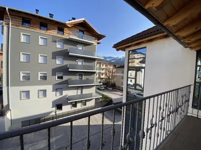 a view from the balcony of a building at Casa LaLu in Cavalese