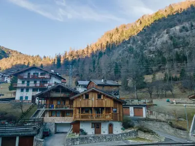 a group of houses in a mountain village at Tabia delle Rose in Piaia
