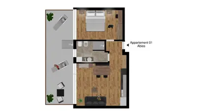 a floor plan of a house at Residence Sonja in Rablà