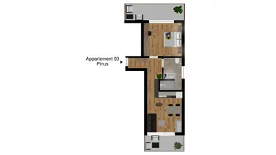 a floor plan of the first floor of a house at Residence Sonja in Rablà