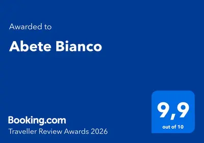 a blue sign with the text upgraded to abject bingo at Abete Bianco in Mezzano