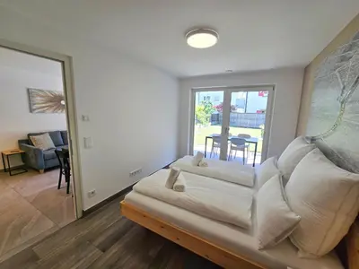 a room with a couch and a living room at Apartment Rosmarin - Alpstay in Naturno