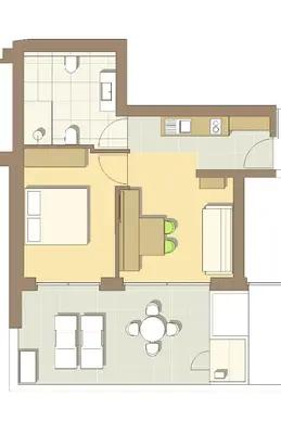 a plan of a house at Apartment Luis 4 - Alpstay in Naturno