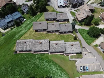 an aerial view of a row of houses at Apartment Casa Morelli by Interhome in Pozza di Fassa