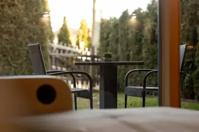 a table with a cactus sitting on top of it at Sirona Stay - Private Spa Retreat near Bolzano Dolomites - Romantic Stay with Sauna Whirlpool Garden Garage Free Bolzano Card in San Genesio Atesino