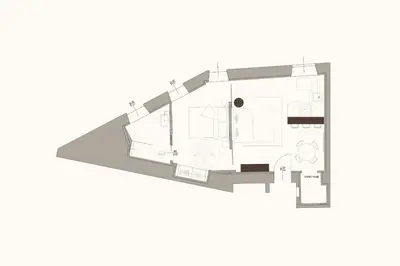a house on a lakefourth floor plan at Koderle Suite K2 Arnica in Brunico