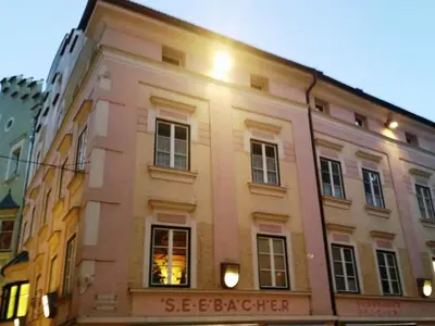 a building with windows on the side of it at Modern Apartment, Bressanone in Bressanone