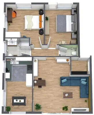 a floor plan of a house at maia garden - apartment & private garden in Merano
