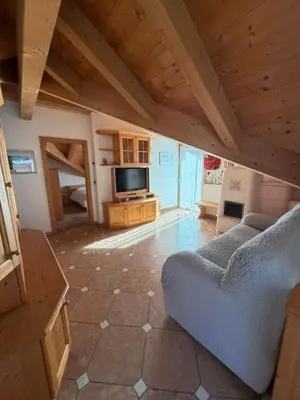 a bathroom with a sink and a shower at Casa Lilla Predazzo in Predazzo