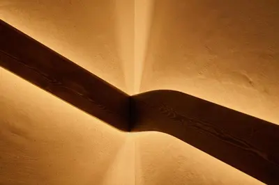 a close up of a wooden object on a wall at Les Pares in Corvara in Badia