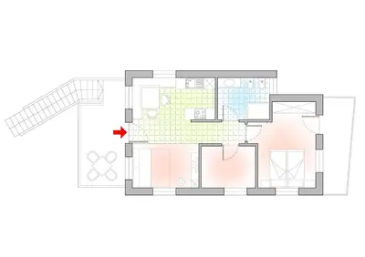 a floor plan of a house at Reitererhof in Hafling