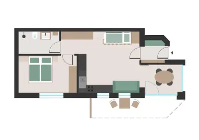 a floor plan of a house at Gfohlerhof Brixen - Urlaub auf dem Bauernhof in Brixen