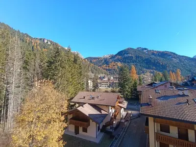 an aerial view of a house in the mountains at Apartment Des Alpes-19 by Interhome in Campitello di Fassa