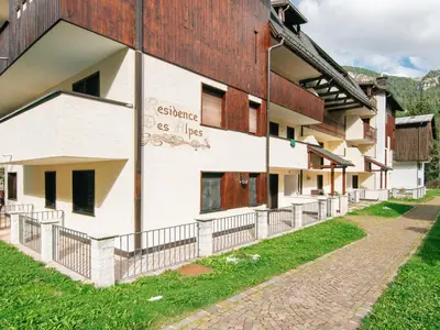 a row of buildings on the side of a mountain at Apartment Des Alpes-19 by Interhome in Campitello di Fassa
