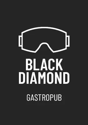 a logo for a black diamond castrebu company at Grifone Dolomiti Resort in Arabba