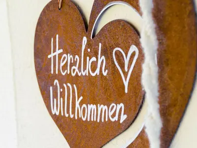 a heart shaped cake with the wordsendarabella killuminati at Apartment in Seis by Interhome in Siusi