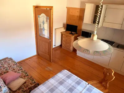 an overhead view of a living room with a couch at Agriturismo Ciastel de Brach in Longega