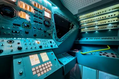a room with a mixing board and a control panel at Apollo11 in Collepietra