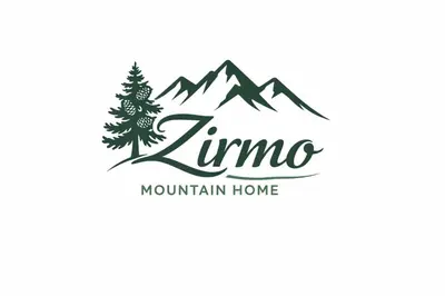 a logo for a mountain home at Zirmo mountain home in Carano