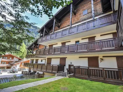 a building with balconies on the side of it at Apartment Apt 41 by Interhome in Alba di Canazei