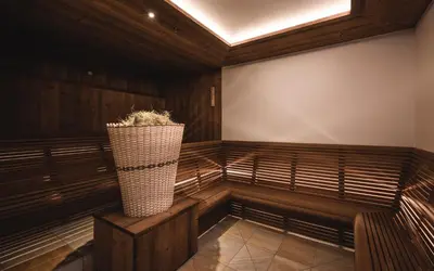 a empty room with a vase in the middle at Hotel Steger-Dellai in Alpe di Siusi