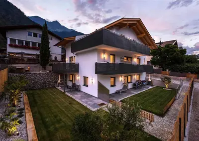 an aerial view of a house with a yard at Apartment Zielspitz in Parcines