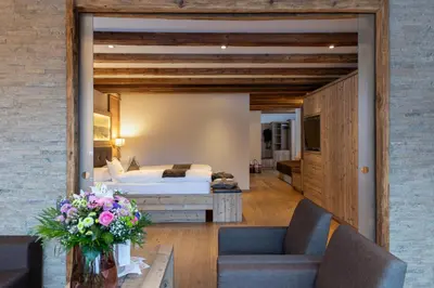 a home pharmacy with a staircase and a stair case at Panorama Resort Taljörgele in Ridanna