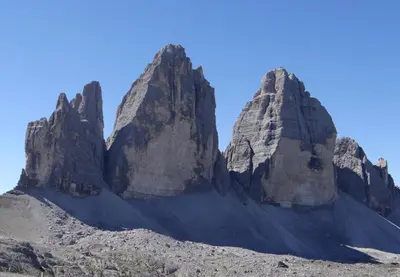 a group of large rock formations in the desert at Appartement Huber in Brunico
