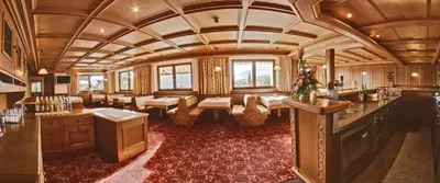 a dining car of a train with aasteryasteryasteryasteryasteryasteryasteryastery at Hammele Appartements in Schenna