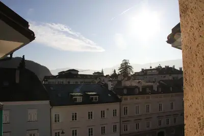 a view of a city from a building at Guesthouse48 in Bolzano