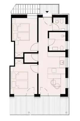 a floor plan of a house at B&B Haus Grüner in Valdaora