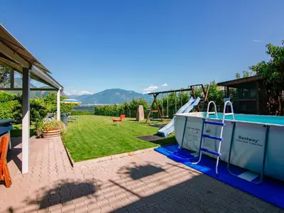 a view from the balcony of a winery with flowers at Apartment Sigmundskron by Interhome in Andrian