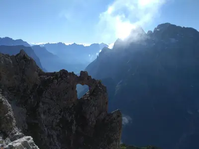 a mountain with a heart on the top of it at Telemark Mountain Rooms in Agordo